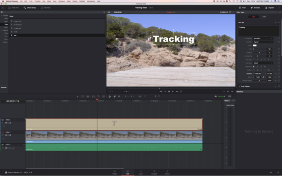 DaVinci Resolve 14 : Tracking de texte