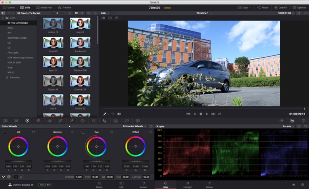DaVinci Resolve 15 : tout savoir pour gérer ses LUTs