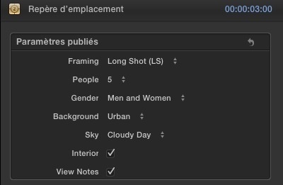 FCPX : Insérer des Espaces ou Repères d'emplacement
