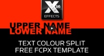 idustrial revolution : free fcpx template "Text Colour split"