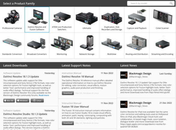 DaVinci Resolve : installer deux versions sur son PC ou MAC