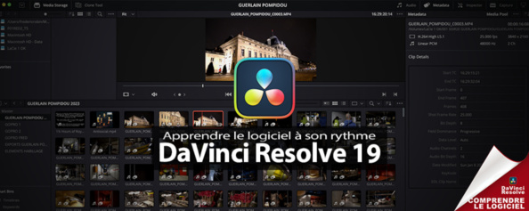 DaVinci Resolve 19 : apprendre le logiciel à son rythme