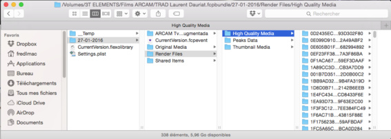 FCPX 10.2 : Déplacer ses projets sur un disque externe
