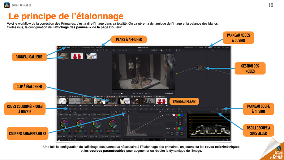 DAVINCI RESOLVE 20 : Se former à la Page Couleur