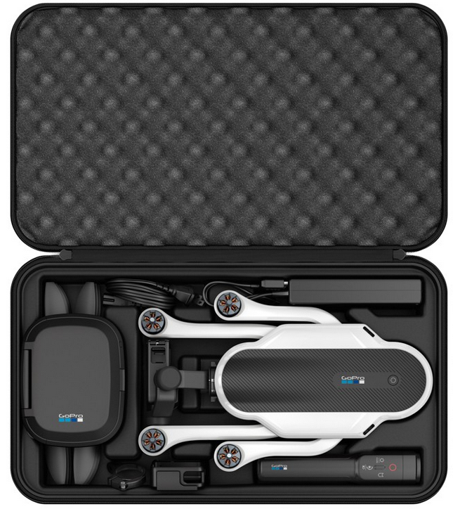GoPro Karma, valise de transport tout inclus.