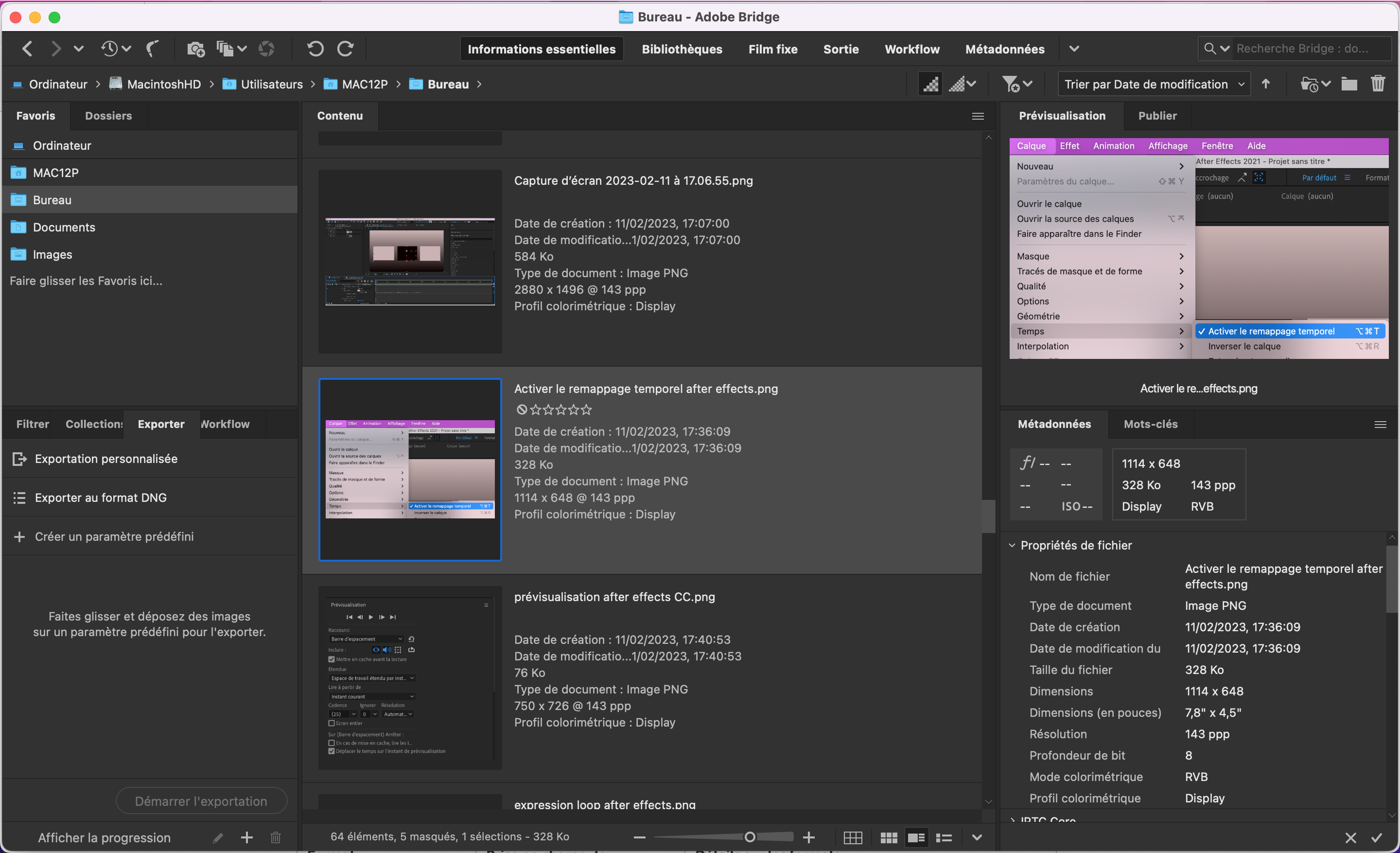 Ouverture du logiciel bridge
