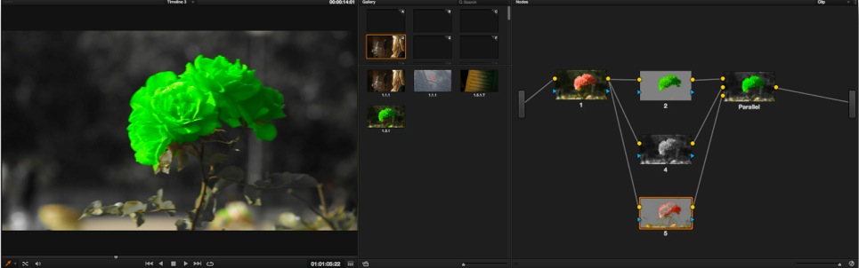 Gérez les corrections couleur avec les Nodes Série, Parallèle, Key etc....