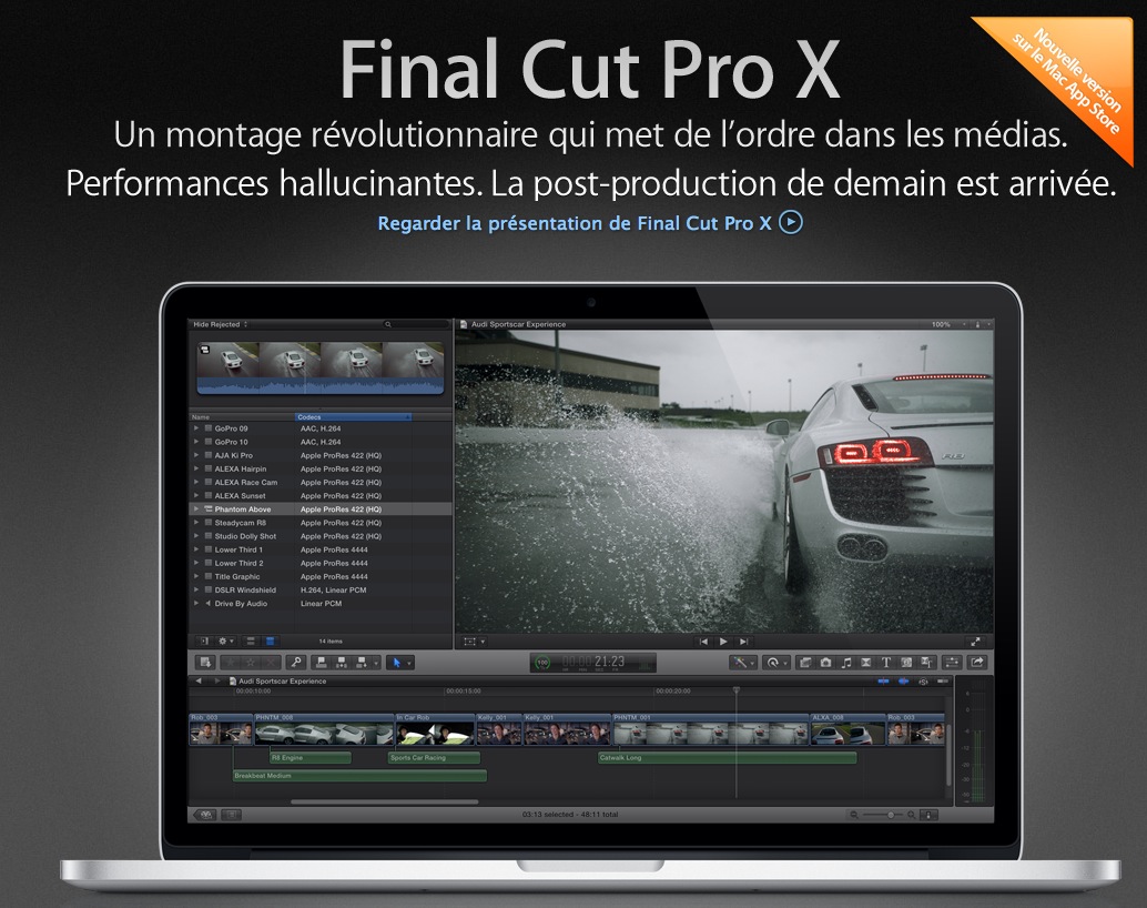 FCPX 10.1 : la mise à jour pour le 4K et les nouveaux Mac Pro