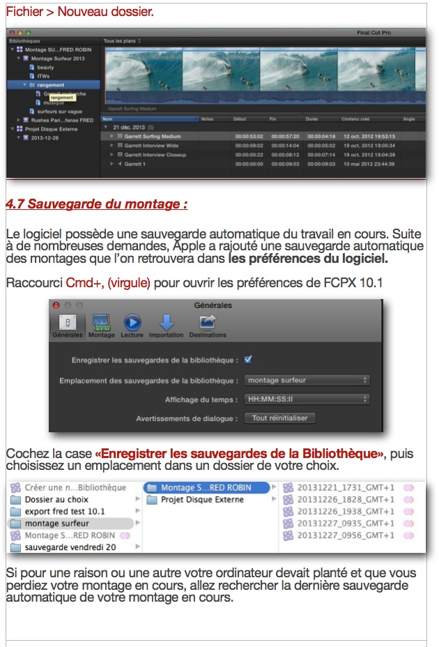 PDF de formation à FCPX 10.1.1