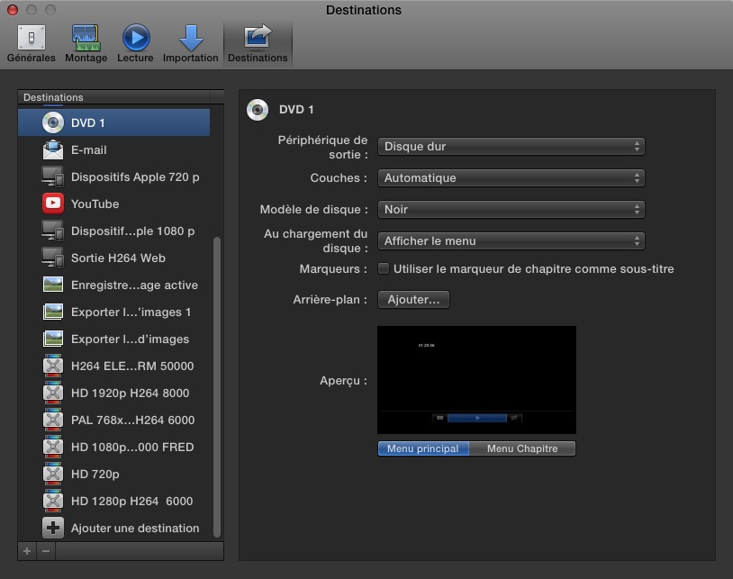 Partager sur un DVD ou Blu-Ray.