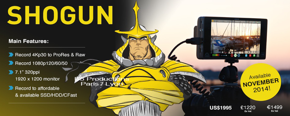 Atomos Shogun : l'enregistreur portable 4k moniteur 7" HDMI et SDI en promotion -28%