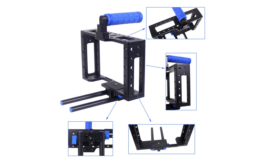 Cage Lovinpix HDDSLR pour reflexes numériques ou Blackmagic Pocket Cinema.