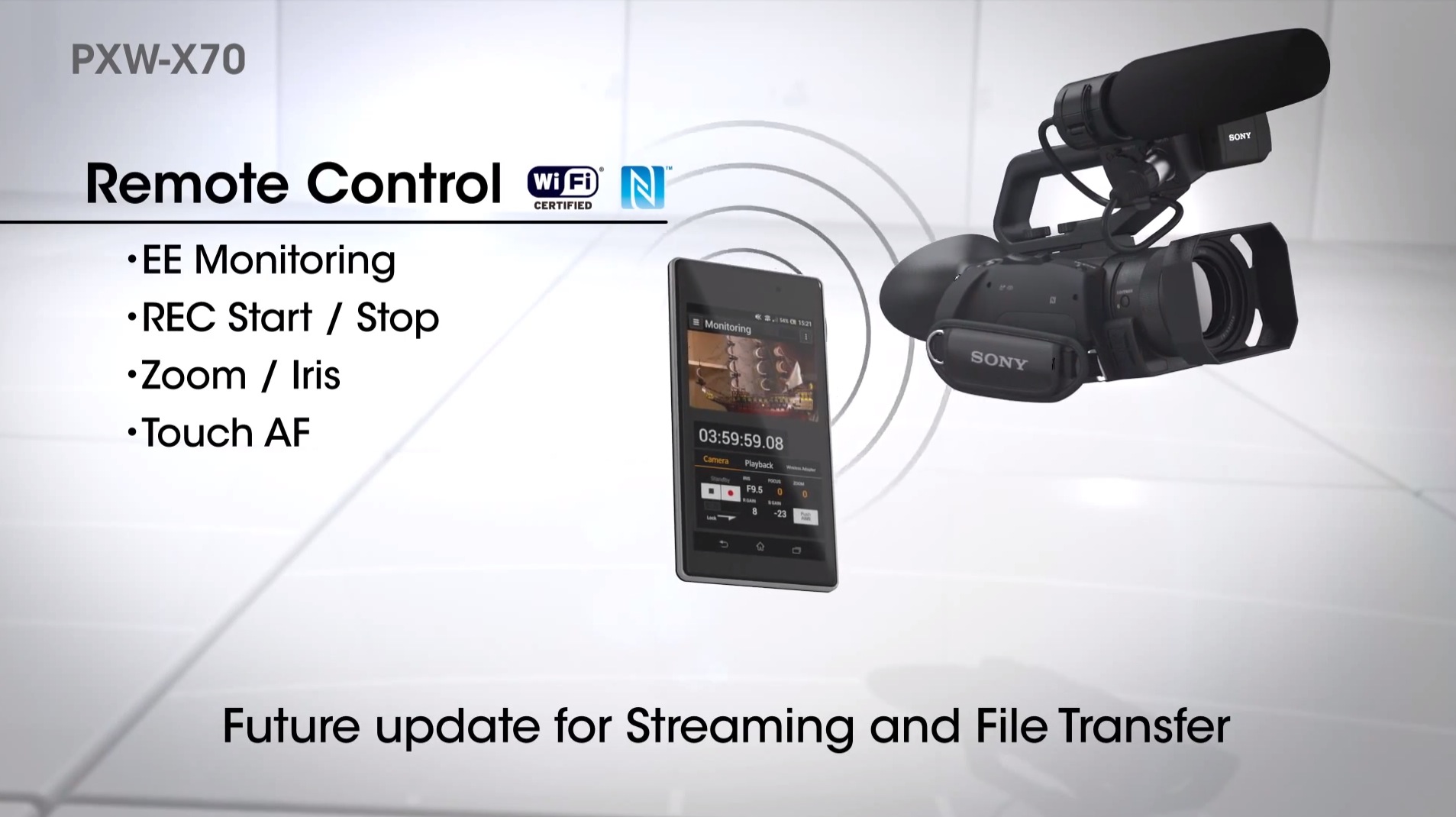 Sony : PXW-X70 caméscope compact professionnel XDCAM compatible 4k