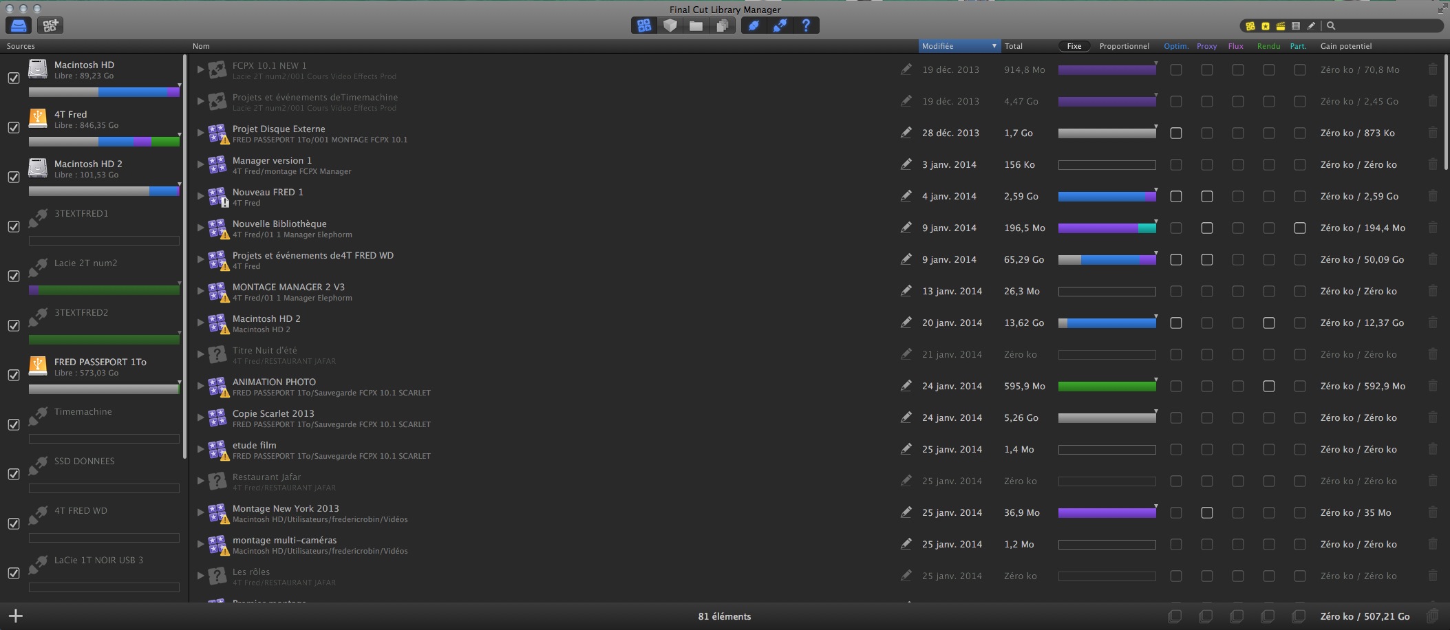 Final Cut Library Manager Version 2.5 d'Arctic Whitness