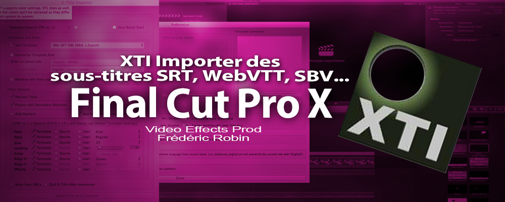 FCPX : Gérer les sous-titres avec XTI (X-Title Importer)