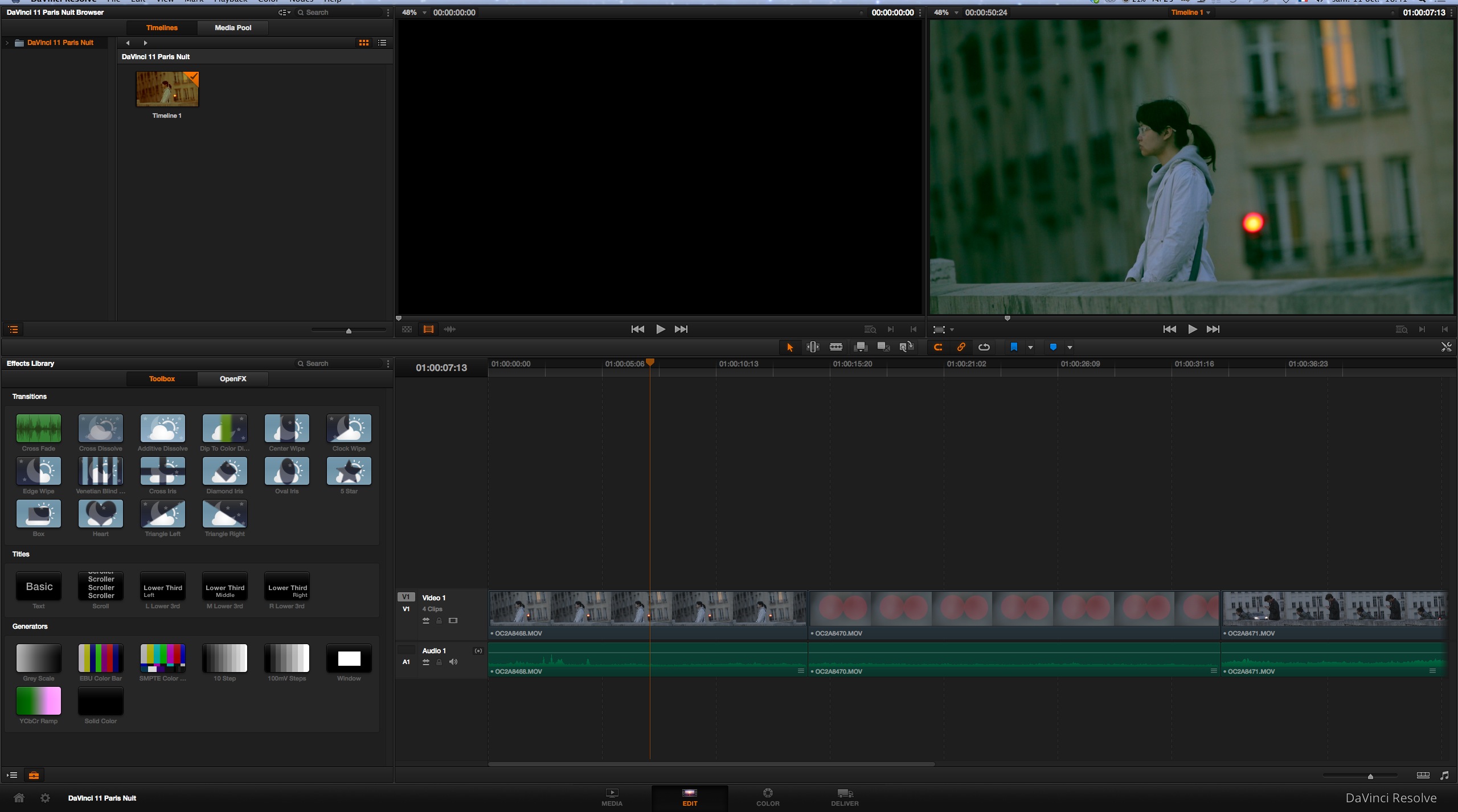 DaVinci Resolve : rassembler les médias d'un projet