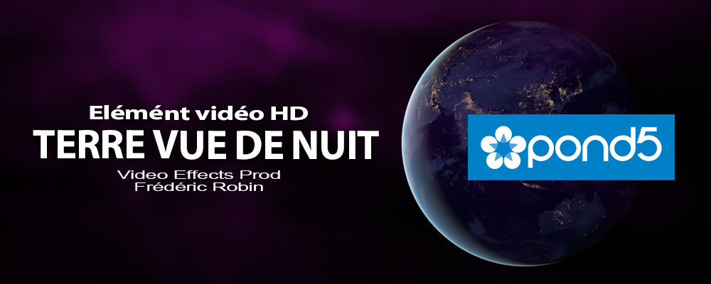 Elément gratuit : Rotation de la terre vue de nuit