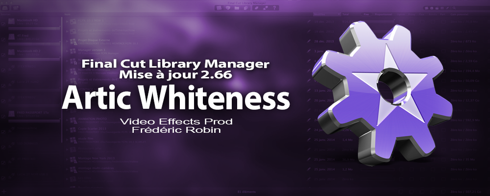 Final Cut Library Manger : nouvelle mise à jour en 2.66