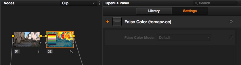 Panneau OpenFx de DaVinci Resolve 11