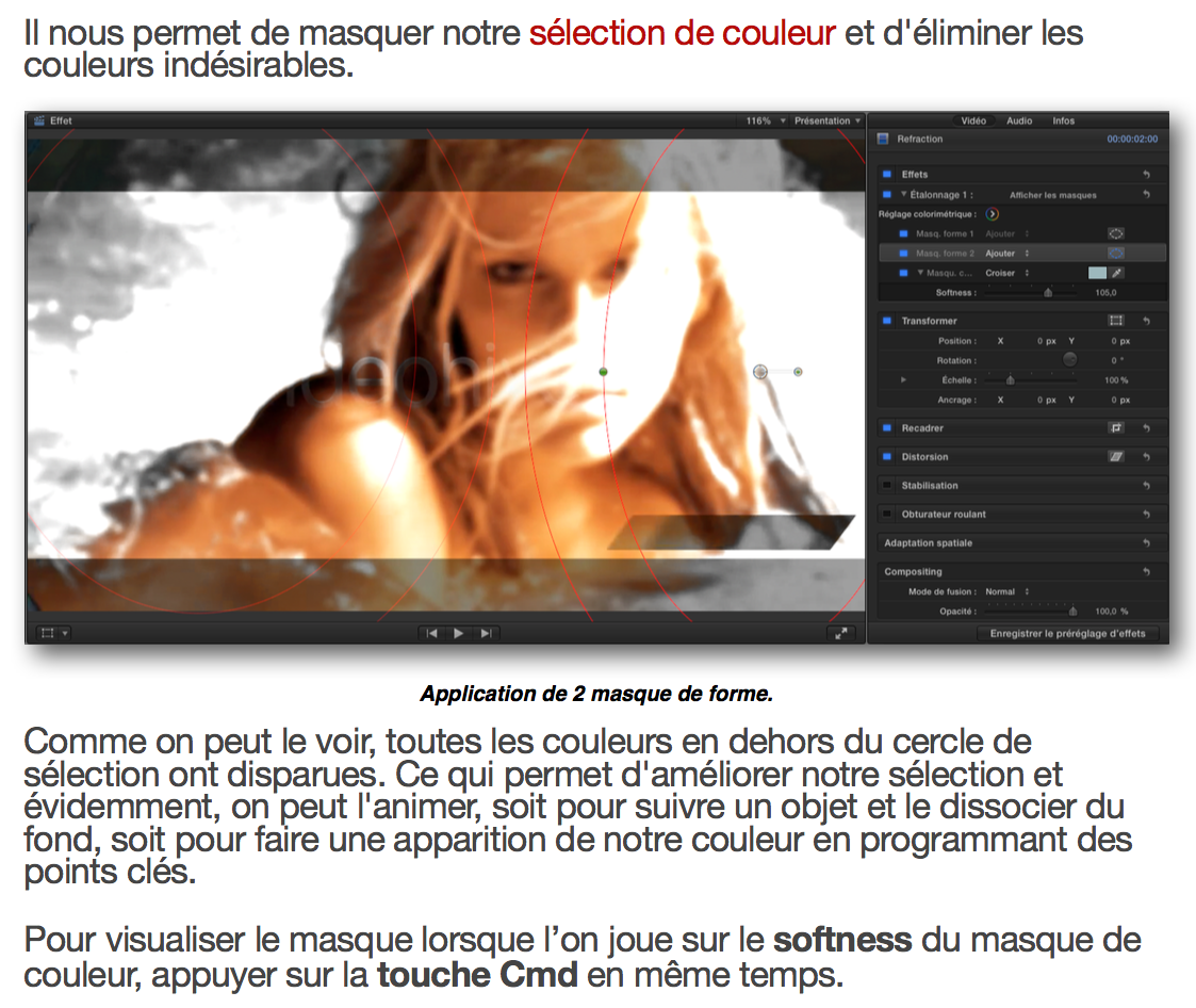 Utilisez les outils de FCPX 10.2