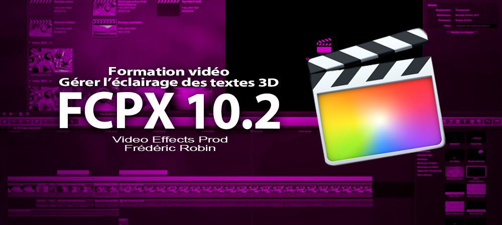 FCPX 10.2 : Gérer l'éclairage des textes 3D