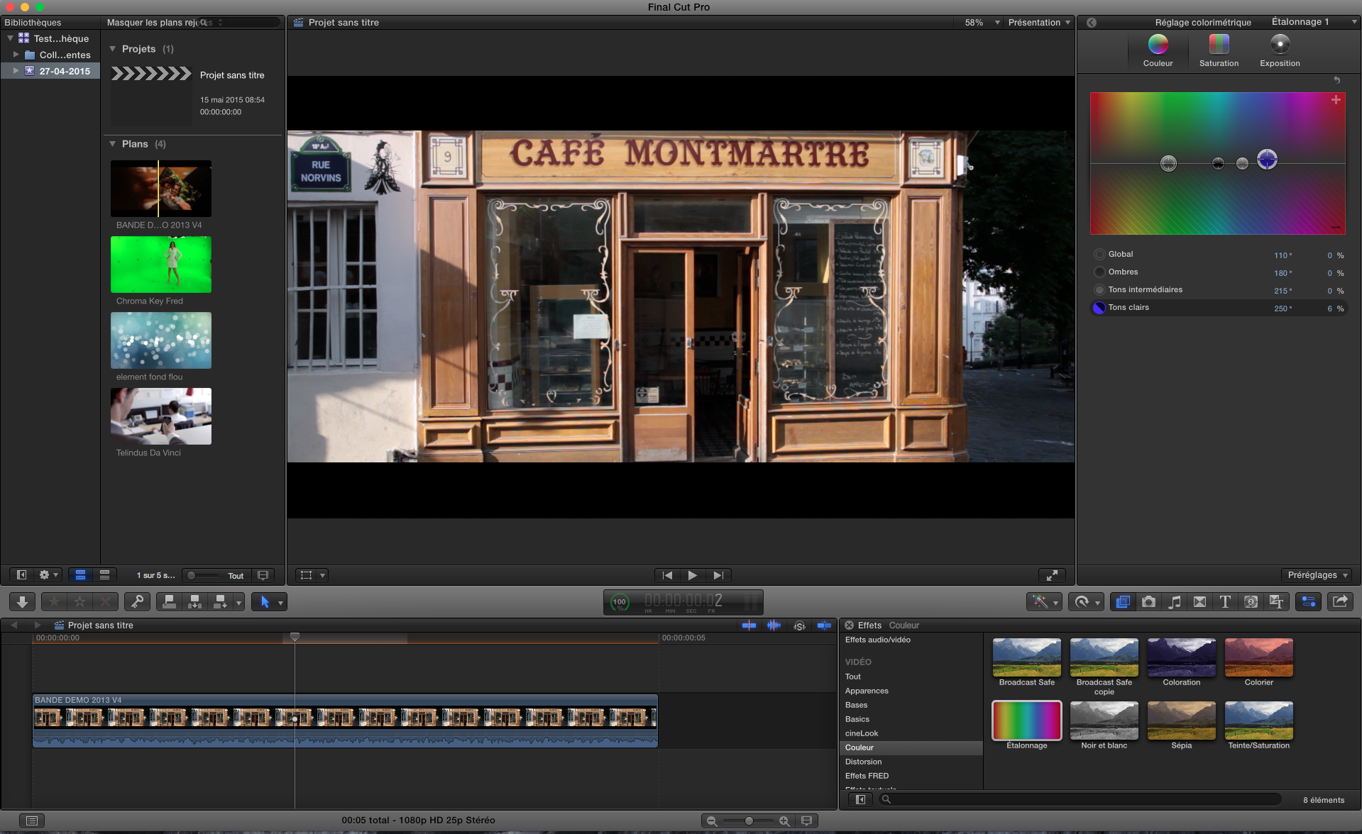 FCPX 10.2 Nouvelle gestion de la couleur