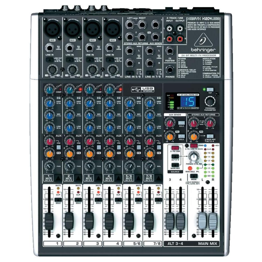 Traitement du son avec Behringer X1204 USB.