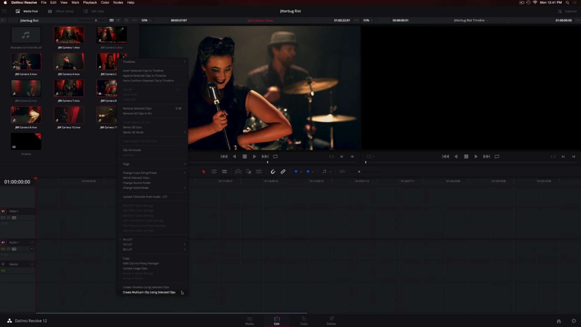 Le mode multi-cmarés du DaVinci Resolve 12.