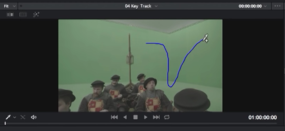 Sélection de la plage couleur à supprimer avec la qualifier 3D.