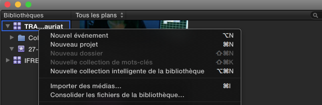 Consolider les fichiers de la Bibliothèque