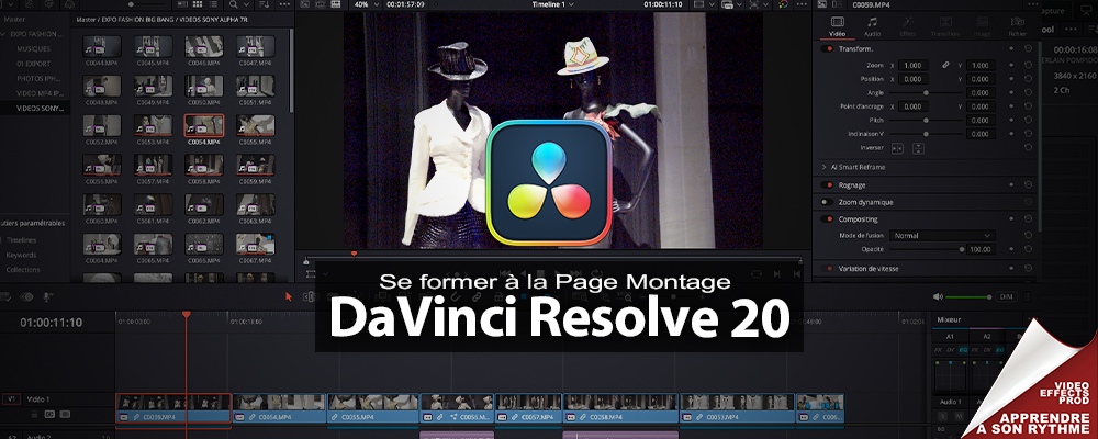 DAVINCI RESOLVE 20 : Se former à la Page Montage DAVINCI RESOLVE 20 : Se former à la Page Montage