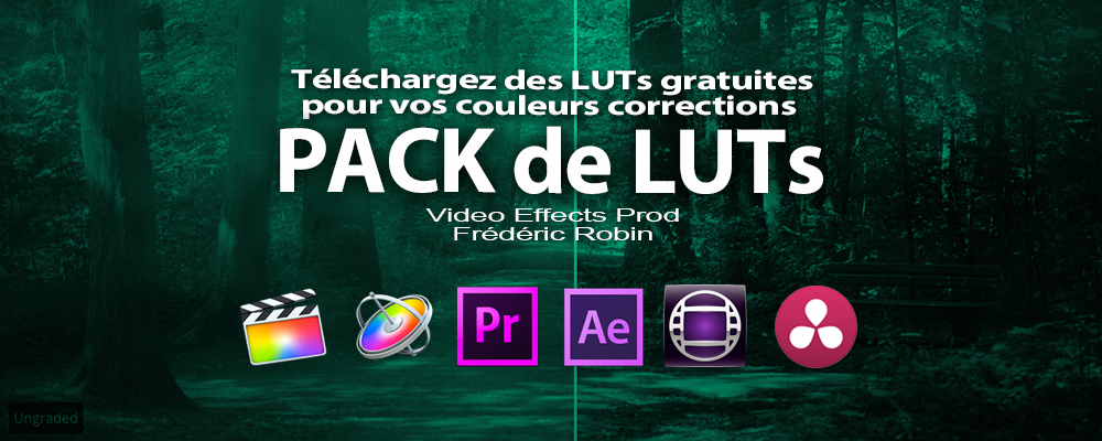 Pack de LUTs Color Grading dont 3 gratuits pour les tester