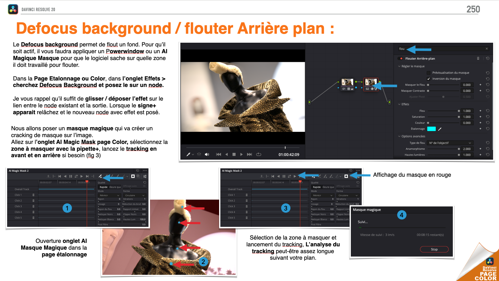 DAVINCI RESOLVE 20 : Se former à la Page Couleur