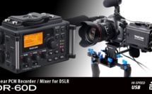 Tascam : Recorder pour DSLRs 4 pistes PCM Linéaire.