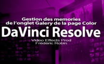 DaVinci Resolve 12 : Gestion des memories de l'onglet Galery (#video66)
