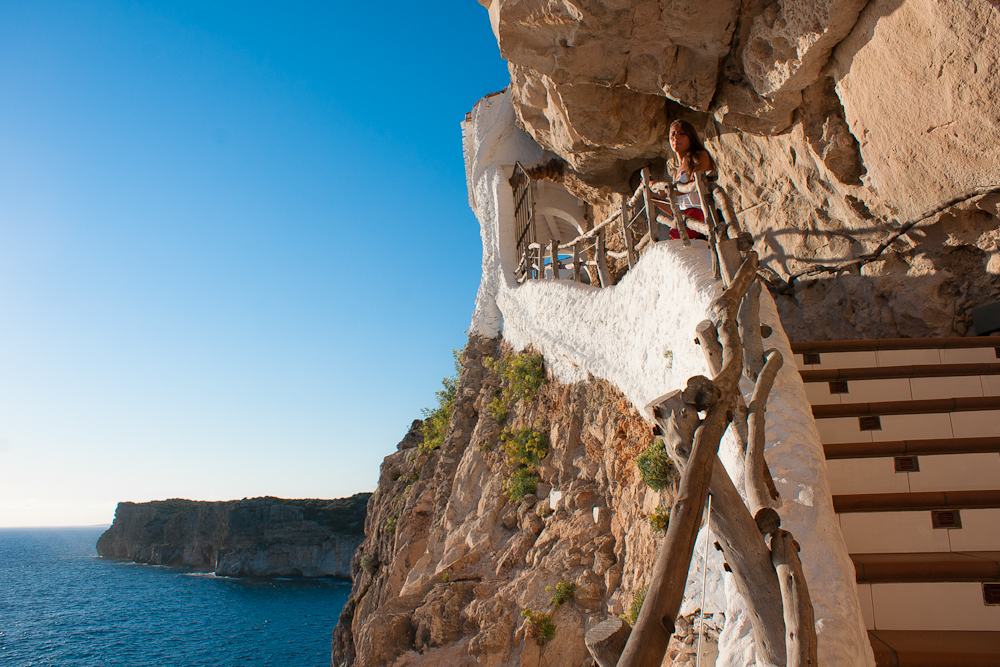 Minorque : la grotte de Cova d'En Xoroi Minorque : la grotte de Cova d'En Xoroi