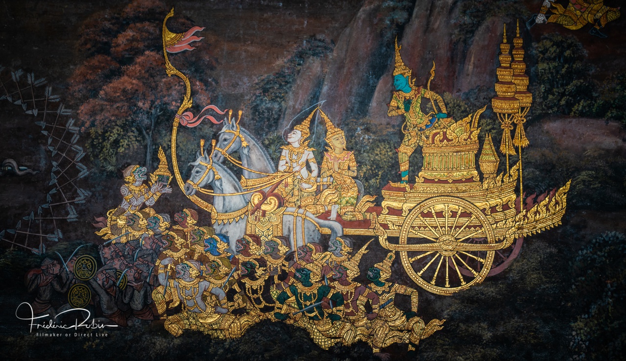 Détails peinture Grand Palais Bangkok Détails peinture Grand Palais Bangkok